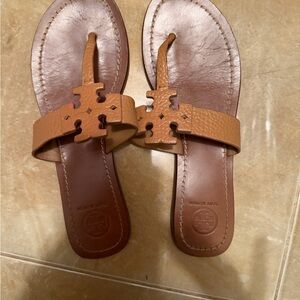 Tory Burch Brown Leather Sandals